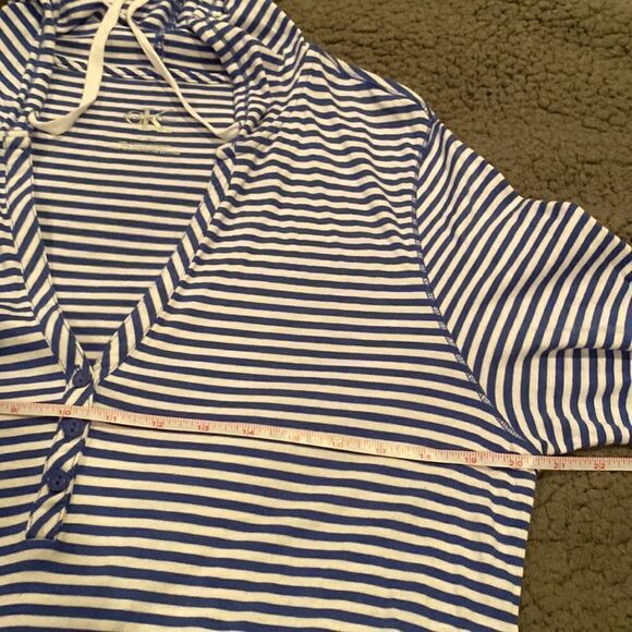 Calvin Kline CK Stripe Swimsuit Coverup Size XL - Picture 7 of 10